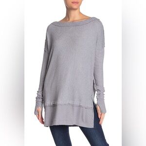 NWT Free People North Shore Thermal in Storm Grey - XS